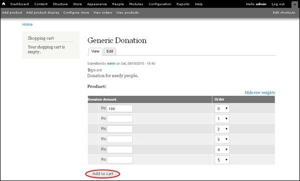 Drupal Receive Donations