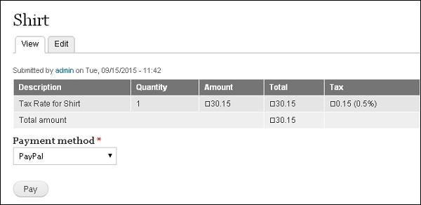 Drupal Setup Payments