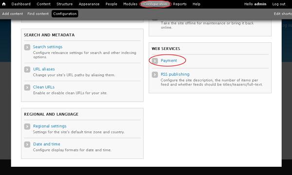 Drupal Setup Payments