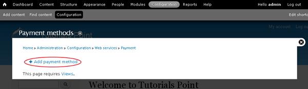 Drupal Setup Payments