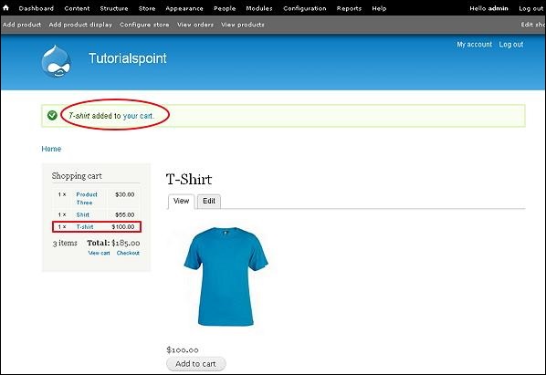 Drupal Setup Shopping Cart