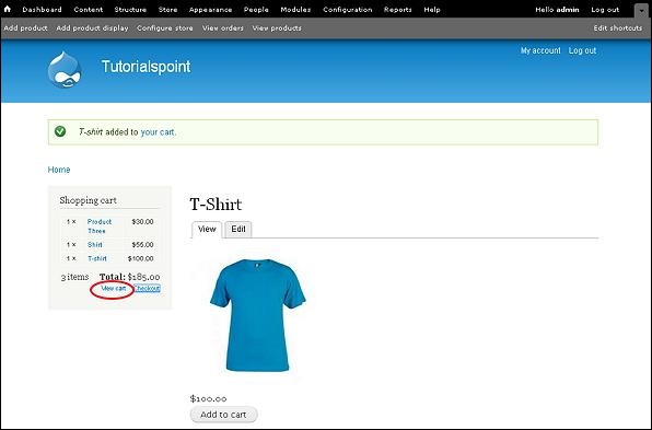 Drupal Setup Shopping Cart