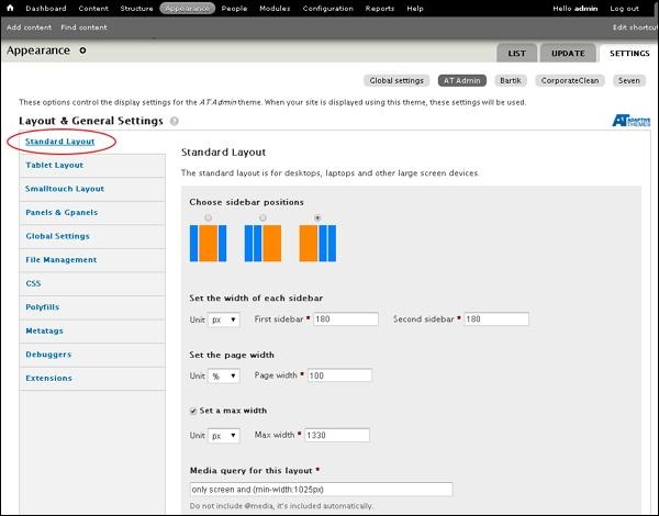 Drupal Themes and Layouts