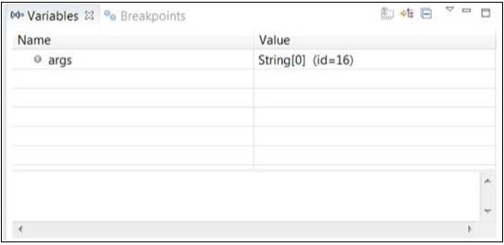 Value of Variable