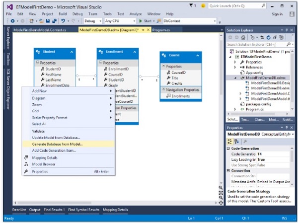 Database From Model