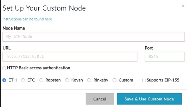 Add Custom Network