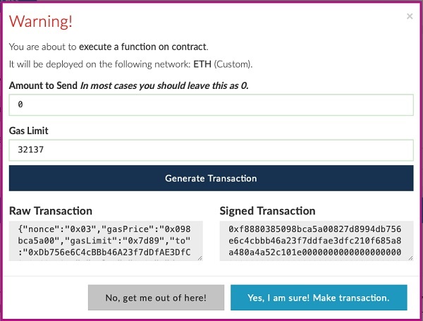 Generate Transaction