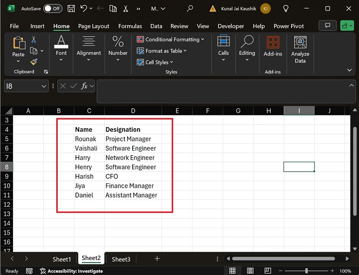 Borders Button in Excel