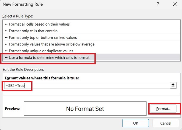 Excel Checkbox Conditional Formatting