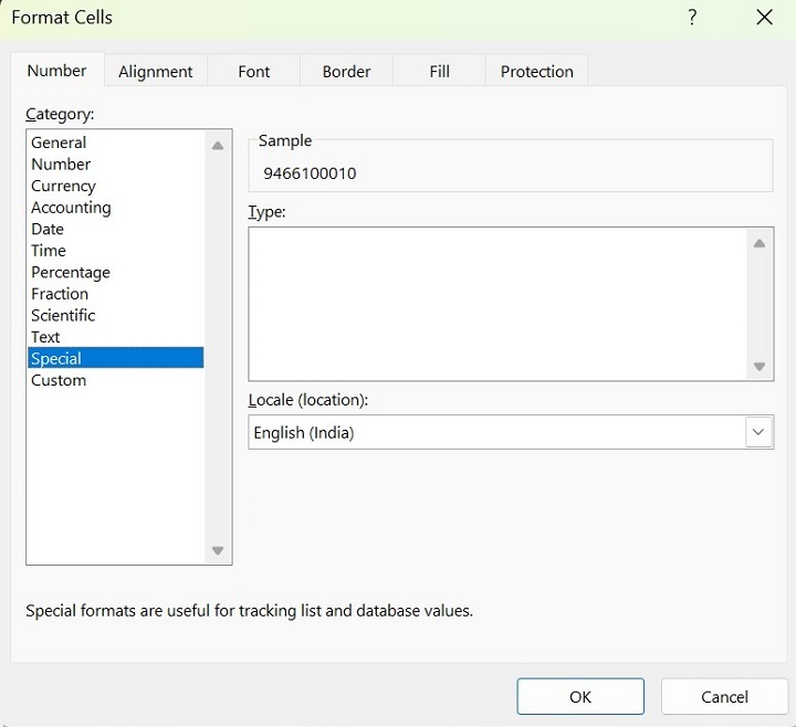 Format Phone Numbers in Microsoft Excel