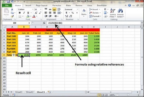 Relative references