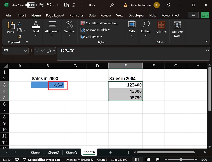 Using Paste Special to Copy Formatting