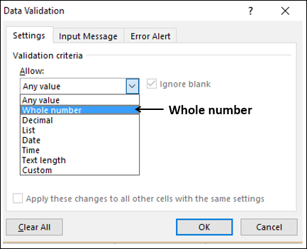 Data Validation