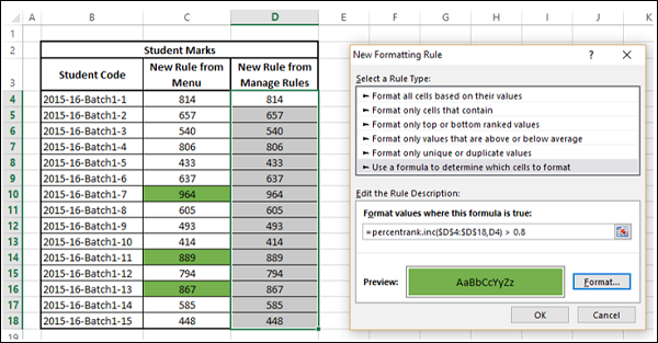 Define Formula and Format