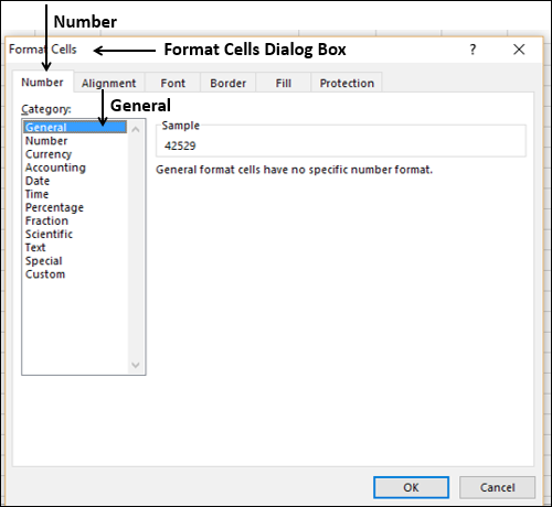 Format Cells