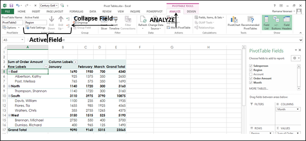 Using Analyze