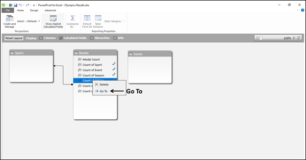 Viewing Calculated Fields in the Table