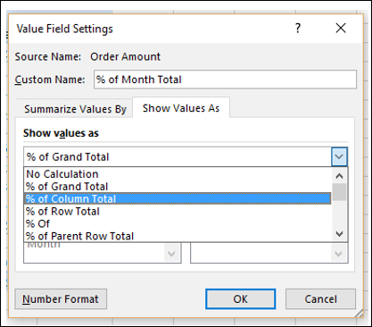 Percentage Column