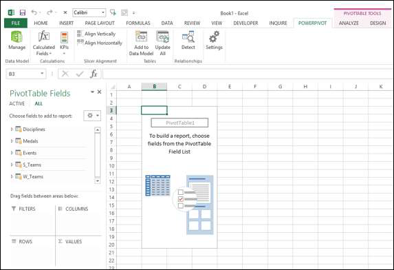 Empty PivotTable