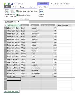 Excel Tables