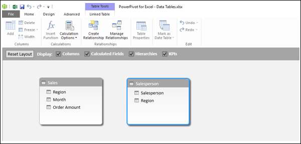 Power Pivot Window