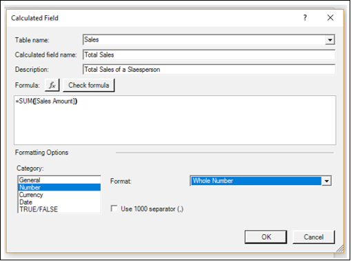 Calculated Field KPI