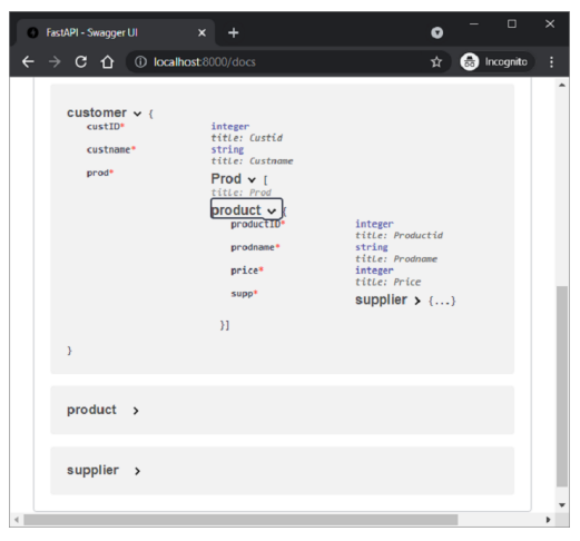 FastAPI Nested Models