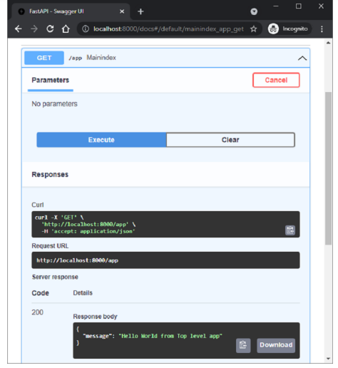 FastAPI Mounting a Sub-App