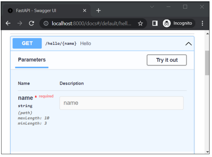 FastAPI Parameter Validation