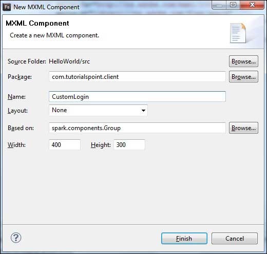 Flex MXML Component