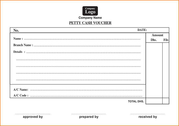 Petty Cash Voucher