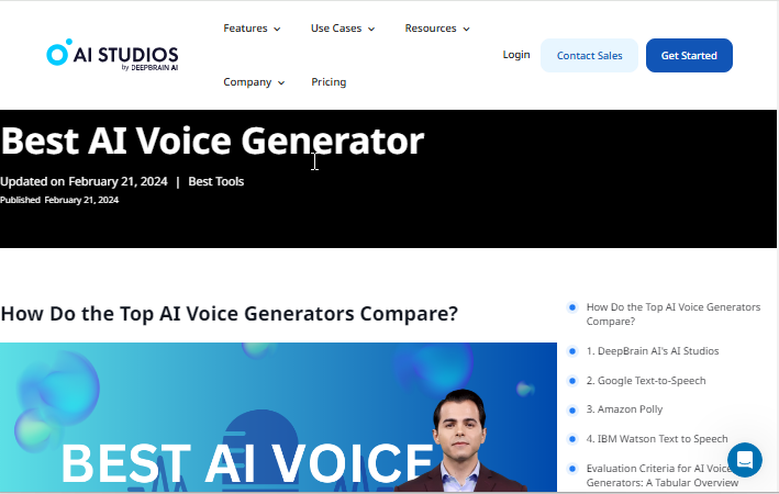 AI for Voice Synthesis and Character Voices