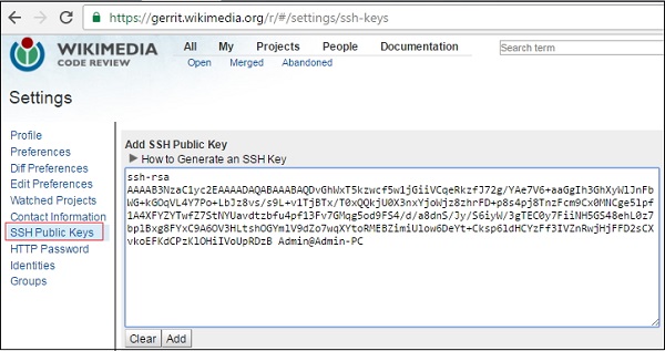 SSH Public Keys