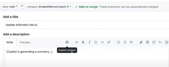 GitHub Copilot Pull Request Summary