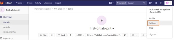 GitLab SSH key