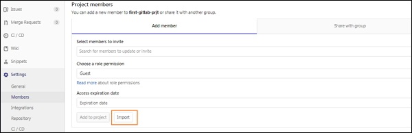 GitLab Adding User