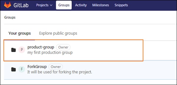 GitLab Creating Group