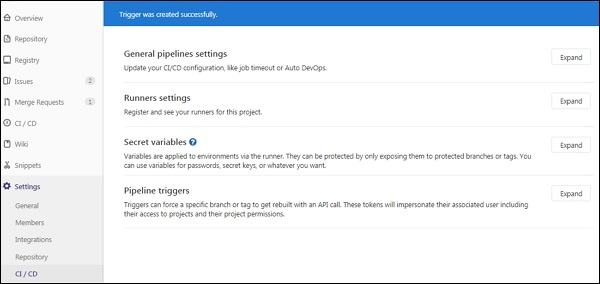 GitLab Usage of CI