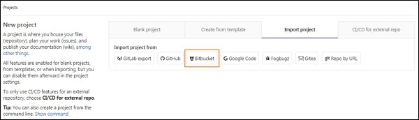 GitLab Import Repository