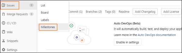 GitLab Milestone