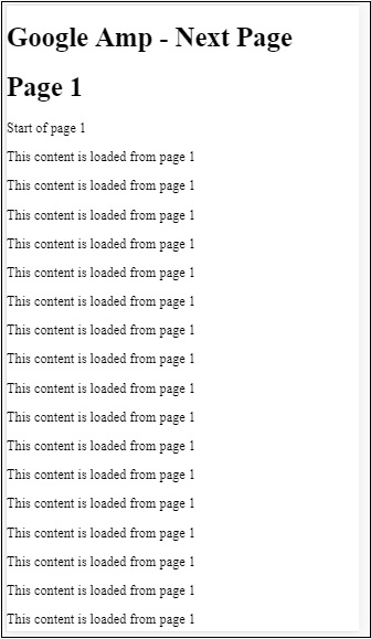 Amp Next Notification