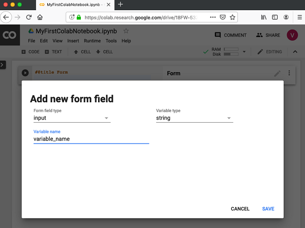 Adding New Form Field