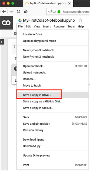 Saving Google Drive