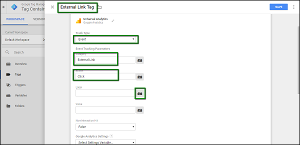 Tag Configuration