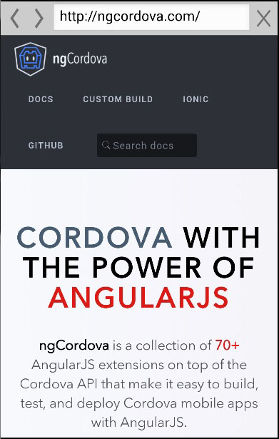 Ionic Cordova InAppBrowser