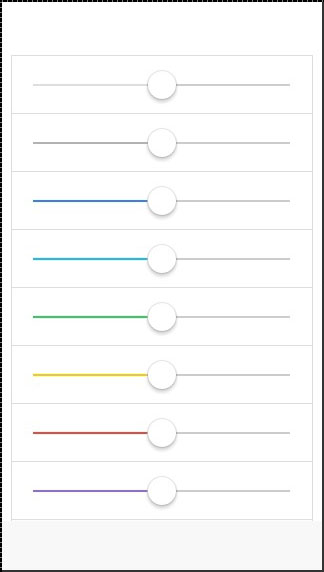 Ionic Range Color