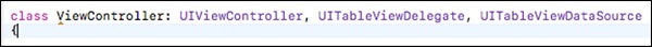 Table View Delegate View Data Source