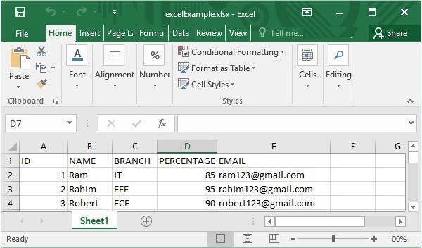 Excel Example