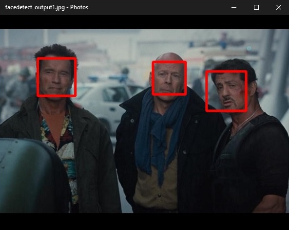 Face Detection Output