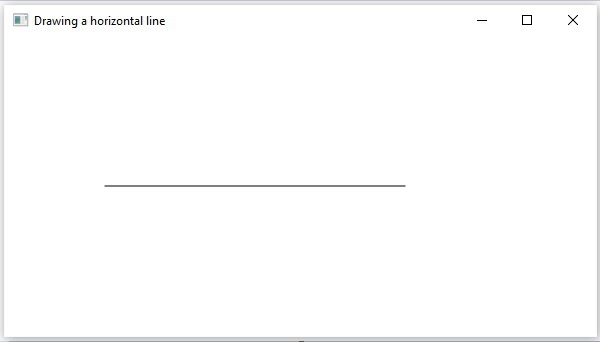 Drawing Horizontal Line